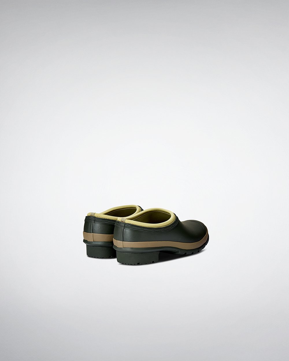 Hunter Gardener Clogs - Online Mens Dark Olive - ZVRYGN483